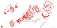 CRANKSHAFT dla Honda FOURTRAX 500 RUBICON IRS EPS RED 2018