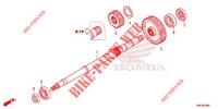 FINAL SHAFT dla Honda FOURTRAX 500 RUBICON IRS EPS RED 2018