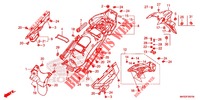 REAR FENDER (CRF1100A2/A4/AL2/AL4/D2/D4/DL2/DL4) dla Honda AFRICA TWIN 1100 ADVENTURE SPORT 2021