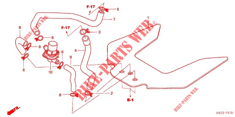 AIR INJECTION CONTROL VALVE  dla Honda CBR 600 RR 2003