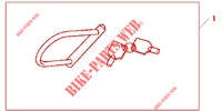 U LOCK  dla Honda CBR 1000 RR FIREBLADE REPSOL 2011