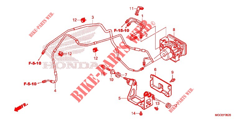 ABS MODULATOR  dla Honda CB 1100 EX ABS 2014