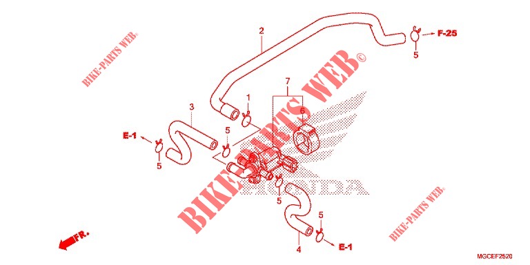 AIR INJECTION CONT. VALVE  dla Honda CB 1100 EX ABS 2014
