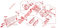 REAR BRAKE CALIPER  dla Honda CROSSTOURER 1200 DCT RED 2016