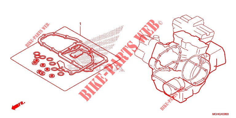 GASKET KIT B  dla Honda CROSSTOURER 1200 DCT RED 2016