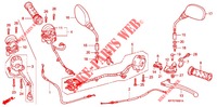 HANDLE LEVER/SWITCH/CABLE (CBR125RW7/RW9/RWA) dla Honda CBR 125 2007
