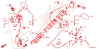     COMMUTATEUR/CABLE/POIGNEE/MIROIR (NC750XA) dla Honda NC 750 X ABS 35KW 2021