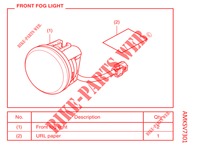     KIT,FRONT FOG LIGHT dla Honda NC 750 X ABS DCT 2021