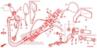 HANDLE LEVER/SWITCH/CABLE dla Honda SHADOW VT 750 SPIRIT F 2012