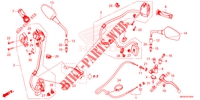 SWITCH / CABLE / MIRROR (NC750XA) dla Honda NC 750 X ABS 2023