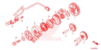STARTER MOTOR CLUTCH dla Honda VFR 800 F 2014