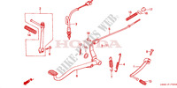 KICK STARTER ARM   BRAKE PEDAL   GEAR LEVER dla Honda MONKEY 50 J 1989