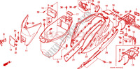 BODY COVER   LUGGAGE BOX   LUGGAGE CARRIER dla Honda 50 DIO SR 2000