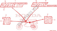 STICKERS dla Honda DAX 70 1994