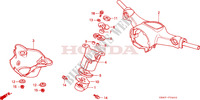 HANDLE PIPE/HANDLE COVER (C50P/C50T) dla Honda C 50 CIRCLE SHAPE WINKER 1993