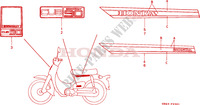 STICKERS (C90E/MF/G/MG/N/MN) dla Honda C 90 self starter*square shape winker 1992