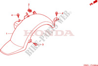 REAR FENDER dla Honda ZOOMER 50 DELUXE 2009