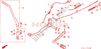 KICK STARTER ARM   BRAKE PEDAL   GEAR LEVER dla Honda CRM 75 1991