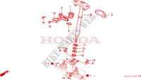 STEERING SHAFT dla Honda FOURTRAX 400 FOREMAN 4X4 2000
