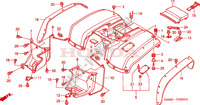 REAR FENDER (TRX250TM) ('02 '04) dla Honda TRX 250 FOURTRAX RECON Standard 2003