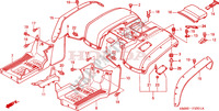 REAR FENDER  dla Honda TRX 250 FOURTRAX RECON Electric Shift 2003