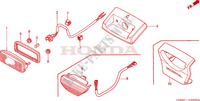 TAILLIGHT dla Honda TRX 250 FOURTRAX RECON Standard 2002