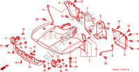 FRONT FENDER dla Honda TRX 250 FOURTRAX RECON 2000