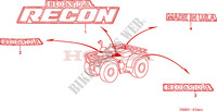 MARK (2) dla Honda TRX 250 FOURTRAX RECON 2000