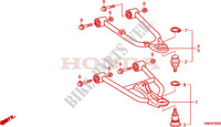 FRONT SUSPENSION ARM (TRX250EX1/2/3/4/5) dla Honda TRX 250 SPORTRAX EX 2001