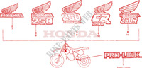 STICKERS dla Honda CR 250 R 1988