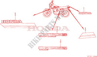 STRIPE/EMBLEM (CB125TDC) dla Honda CB 125 TWIN 1983