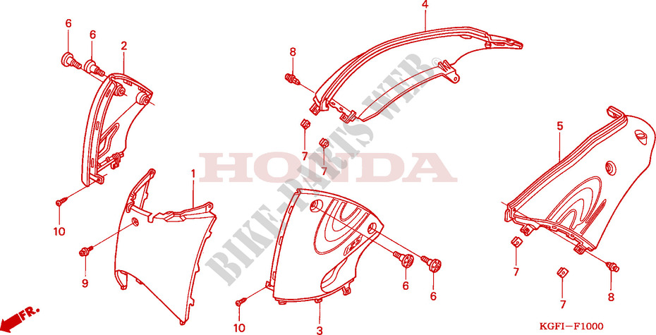 BODY COVER dla Honda AROBASE 150 2005