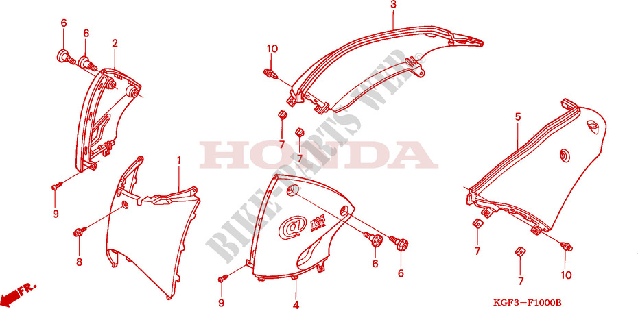 BODY COVER dla Honda AROBASE 125 2000