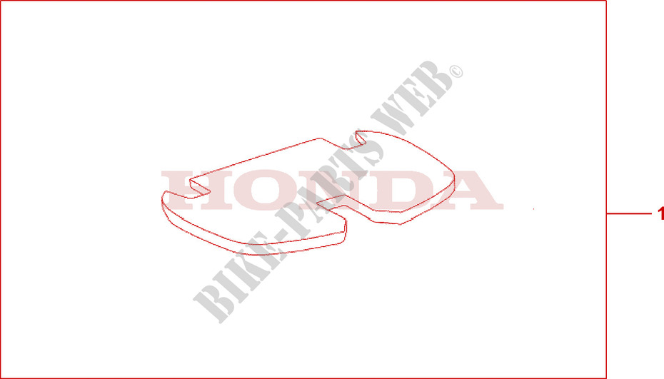 TOP BOX MAT dla Honda AROBASE 125 2003