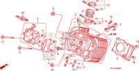 FRONT CYLINDER HEAD dla Honda 125 VARADERO série limité 2002