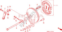REAR BRAKE PANEL (ANF1256/7/T6) dla Honda INNOVA 125 2009
