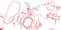 HANDLE PIPE/HANDLE COVER (FES1257/A7)(FES1507/A7) dla Honda S WING 150 FES SPECIAL 2007