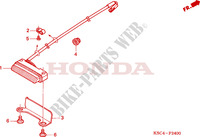 TAILLIGHT dla Honda CRF 250 X 2004