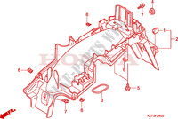 REAR FENDER dla Honda INNOVA 125 2012