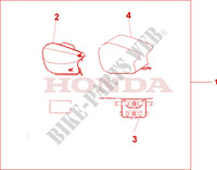 PILLION BAG dla Honda CBR 1100 SUPER BLACKBIRD 2005