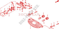 TAILLIGHT dla Honda VTR 1000 SUPER HAWK 2001