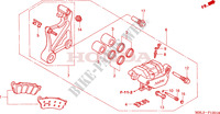 REAR BRAKE CALIPER (NT650V2/3/4/5) dla Honda DEAUVILLE 650 2003