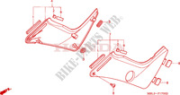 SIDE COVERS dla Honda DEAUVILLE 650 34HP 2001