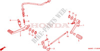 BRAKE PEDAL dla Honda CBR 600 S 2002