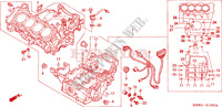 CRANKCASE dla Honda CBR 600 F RED 2007