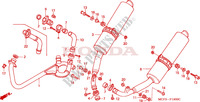EXHAUST MUFFLER dla Honda VTR 1000 SP1 RC51 2001
