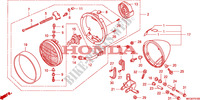 HEADLIGHT(VT750C2B_E) dla Honda SHADOW VT 750 PHANTOM 2011