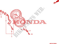 METER dla Honda SHADOW VT 750 BLACK 2011