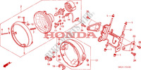 HEADLIGHT (1) dla Honda CB 1300 TWO TONE 2003