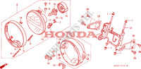 HEADLIGHT (2) dla Honda CB 1300 2003